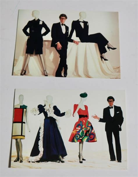 Yves Saint Laurent Postcard Set W/ Program Exhibition Self